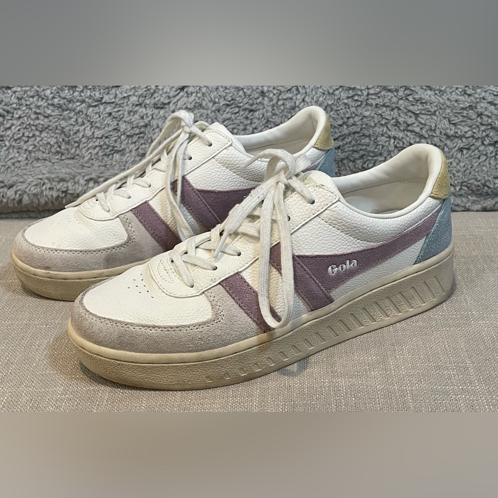 Gola White and Purple Sneakers